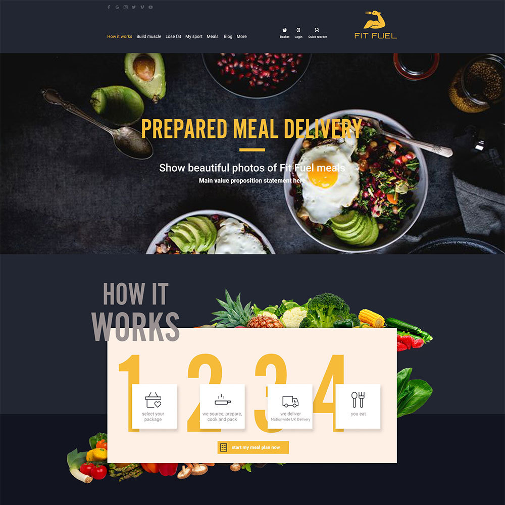 Fit Fuel Website Design & UX