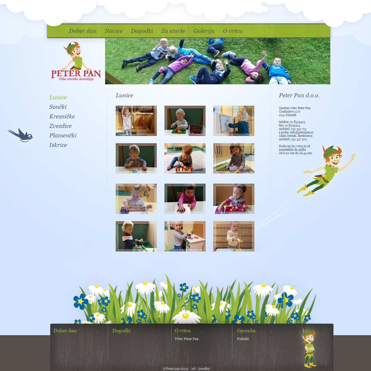 Peter Pan Webpage